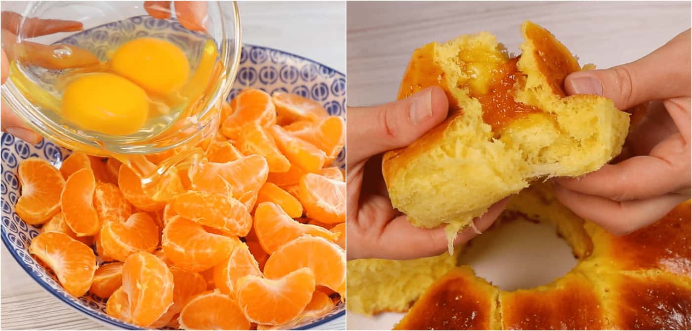 Божественні домашні булочки “Мандаринові”: лише змішайте яйця з мандаринами – без води і молока, Ви будете в шоці від результату