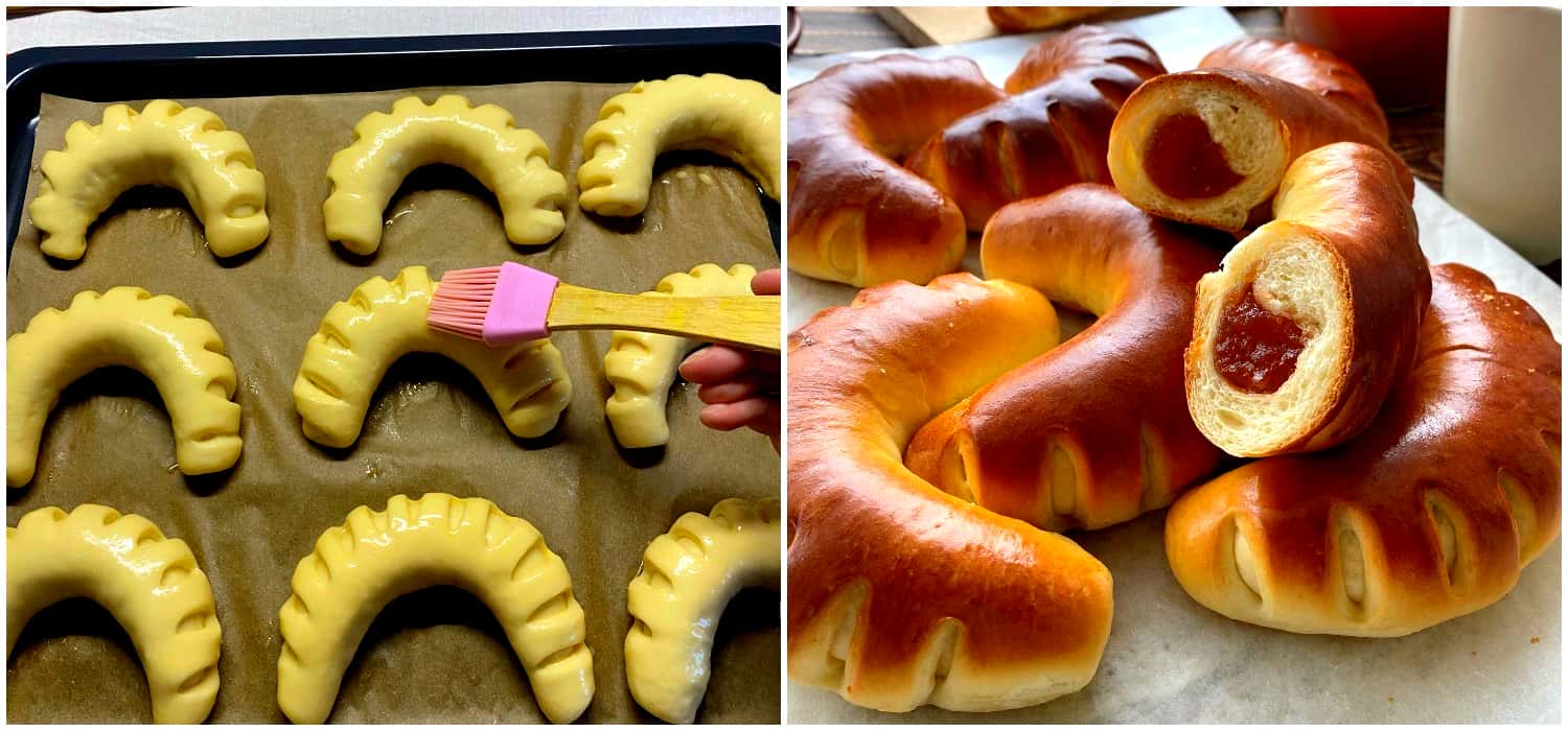 Найсмачніші рогалики з домашнім яблучним повидлом – здобні, м’якенькі, просто пухові – простий рецепт