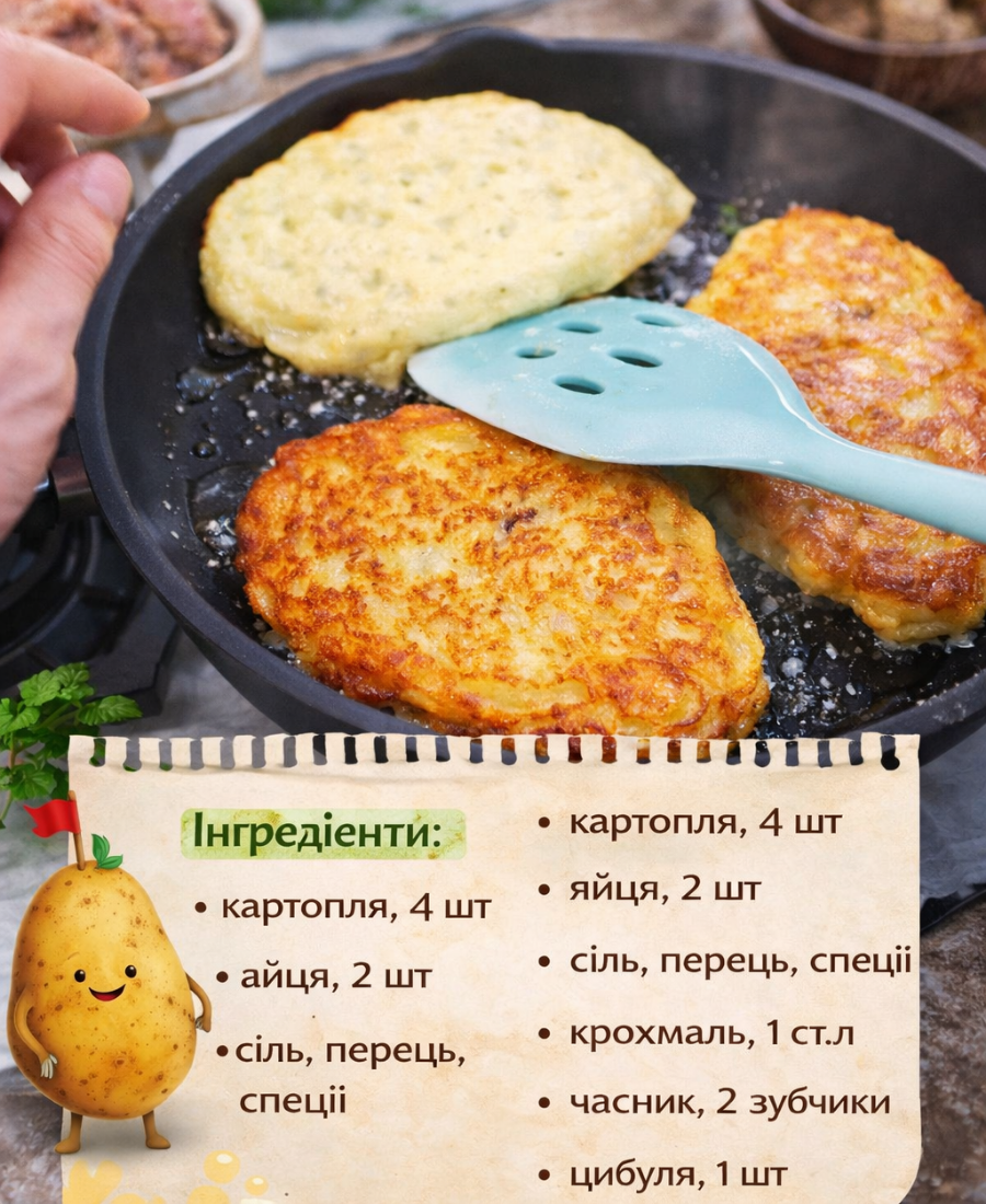 Пишні картопляні зрази без грама борошна: дуже смачно
