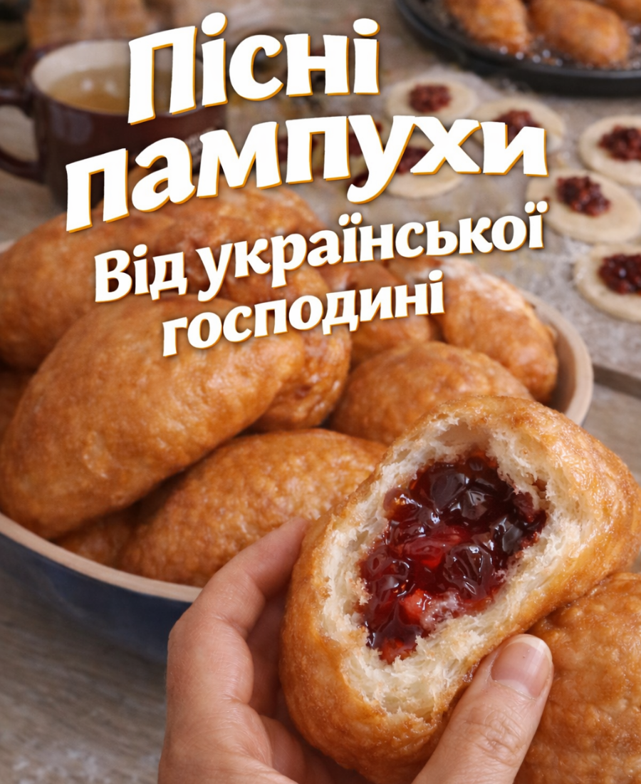 Пісні пампухи за чудовим рецептом української господині: пампушки виходять дуже смачні і пухкі