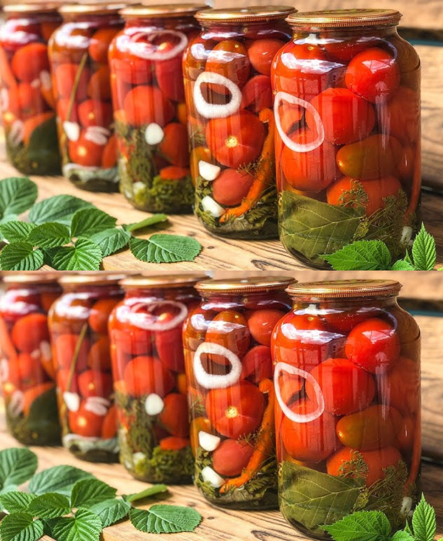 Помідори з виноградним листям на зиму: рецепт без оцту перевірений роками, виходить так смачно, що баночку з’їдаю зараз, підходять і для дієтичного харчування⠀
