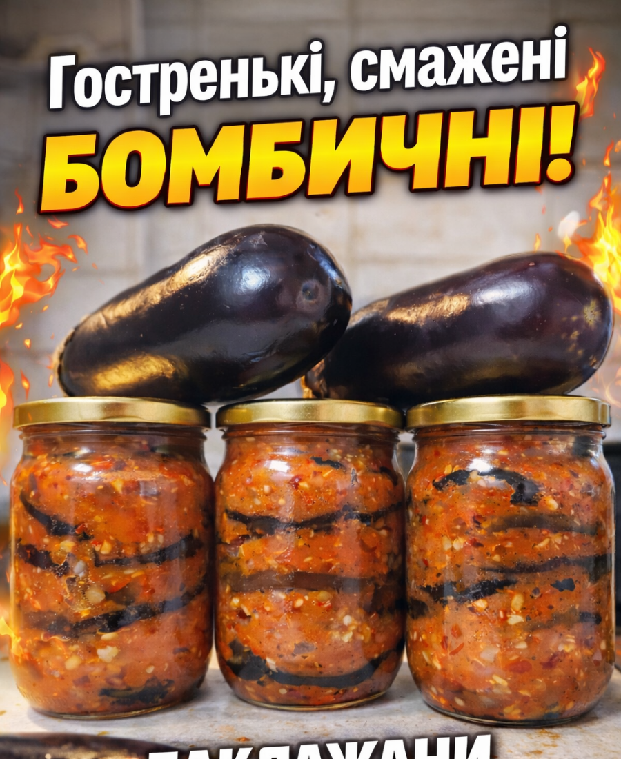 Гостренькі, смажені баклажани з часником на зиму. Ця закуска з баклажанів по-грузинськи, підкорила мільйони!