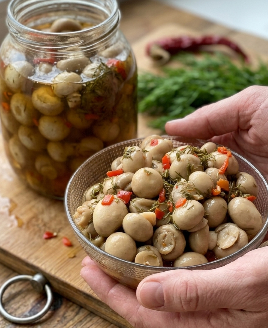 Мариновані печериці давно не купую в магазині, а готую сама: виходять неймовірно смачні, а готуються швидко і просто