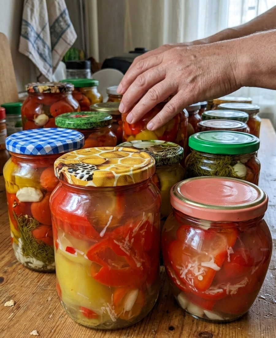 Маринований болгарський перець з часником на зиму: рецепт моєї бабусі, ароматний, хрумкий і дуже смачний