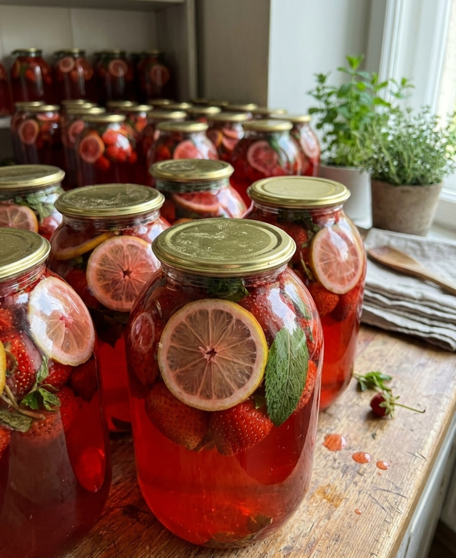 Полуничний компот на зиму 🍓 – вся моя сім’я із задоволенням п’є його