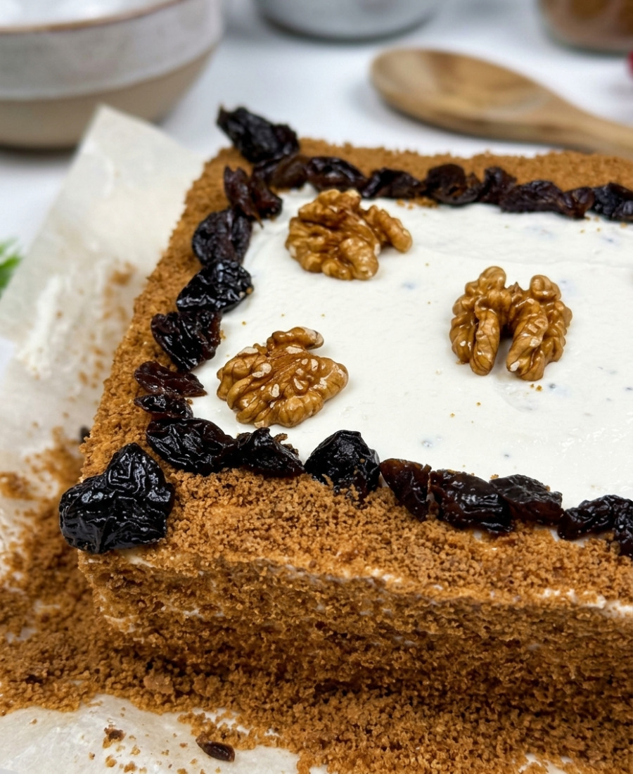 Торт з горіхами і чорносливом – найпростіший і найшвидший рецепт торта на будь-яке застілля
