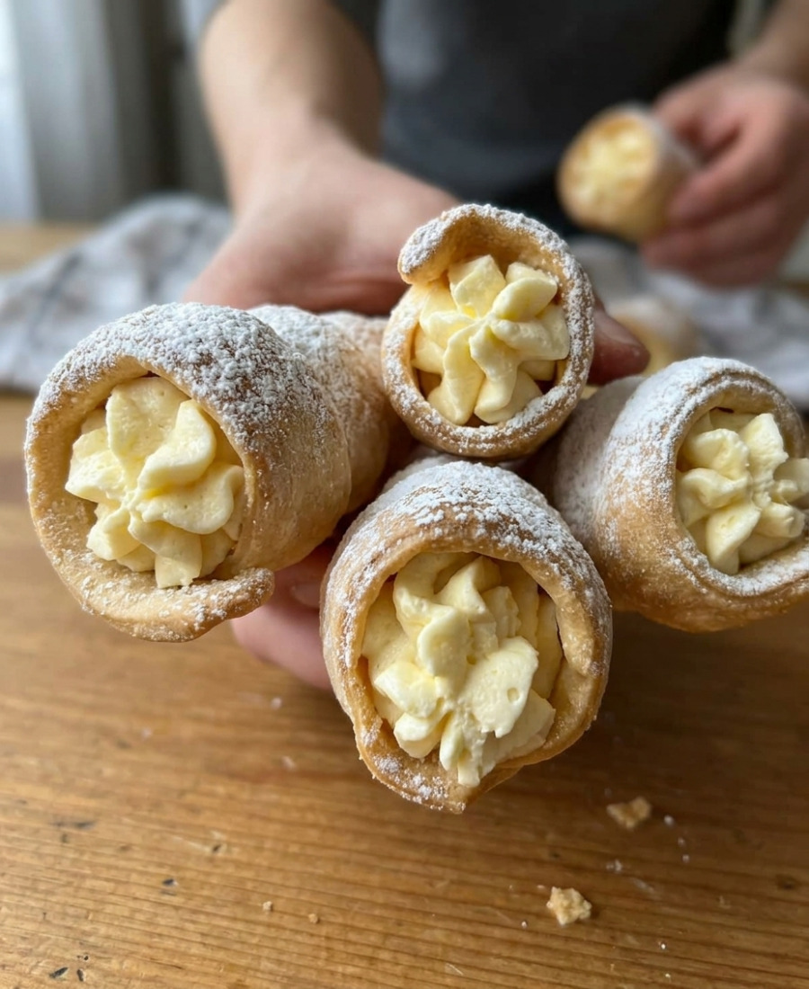 Я навіть не думала, що готуються вони так просто: листкові трубочки із ніжним і смачним кремом – це справжній смак дитинства