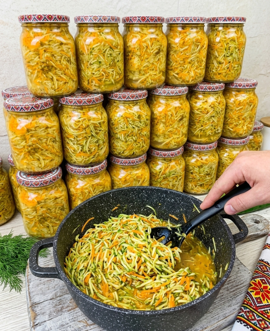 Кабачки “по-корейськи” з морквою на зиму: простий, вдалий і дуже смачний салат, закручую його побільше
