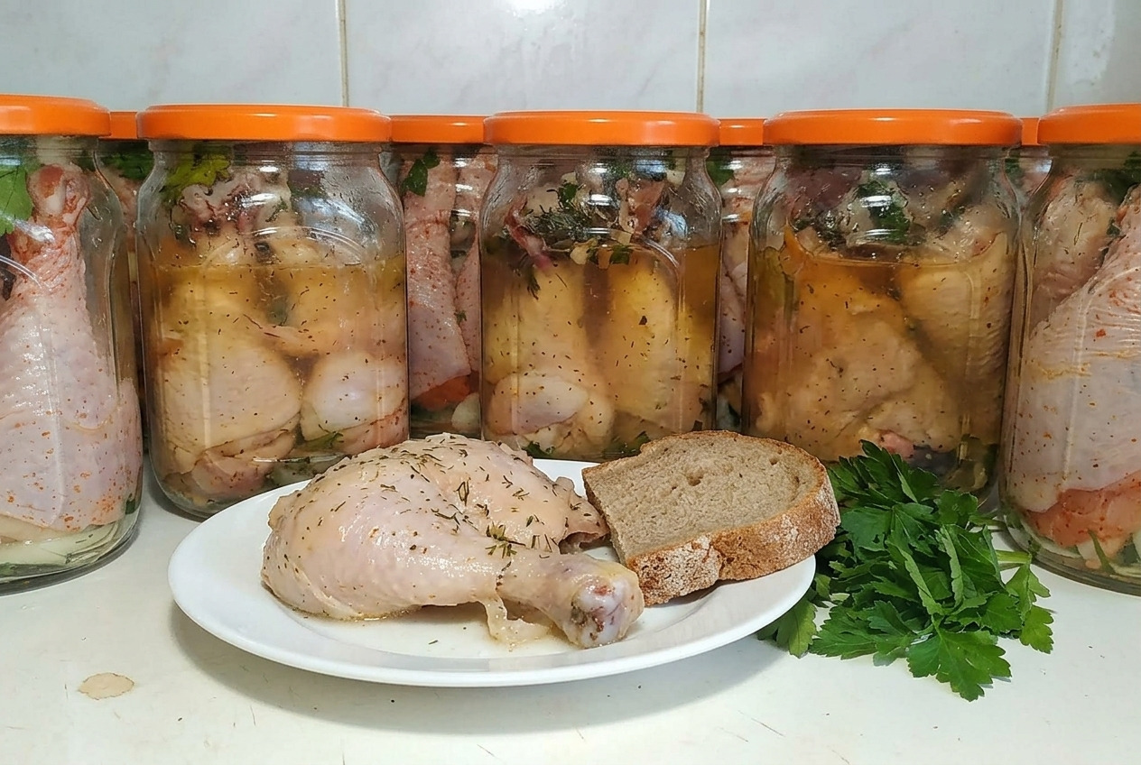 Готую курку на зиму: тушонка в власному соку – зберігається до року!